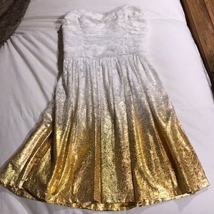 White and Gold dress